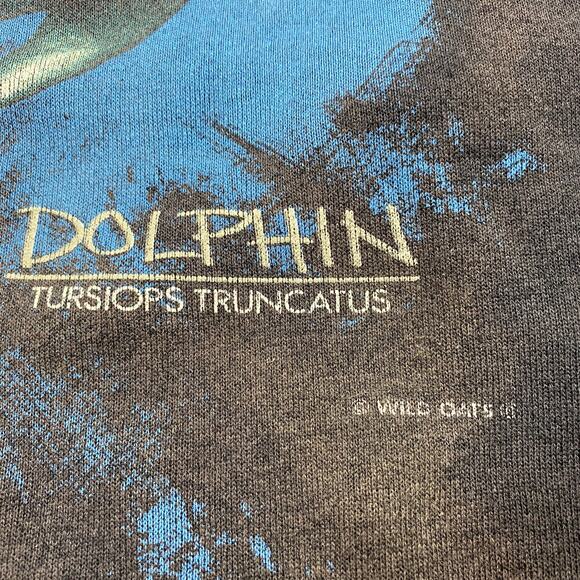 Vintage 80s Wild Oats Dolphin Crewneck Sweatshirt Men's M - Picture 3 of 10